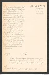 k.k. naturhistorisches Hofmuseum, Intendanzakten 1885-1896 (Hauer), Aktenzahl Z.417/1887, Seite 1